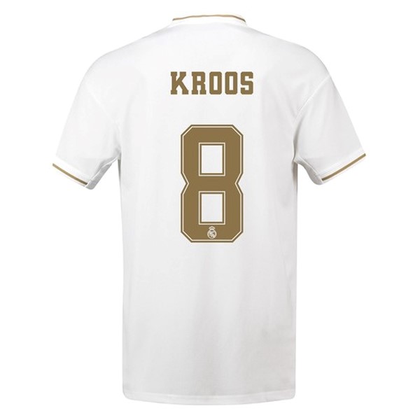 Trikot Real Madrid NO.8 Kroos Heim 2019-20 Weiß Fussballtrikots Günstig